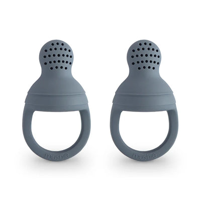 Alimentador Infantil de Silicone Mushie 2 Peças Tradewinds - Sofe & Soft Silicone